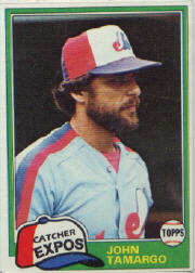 1981 Topps Baseball Cards      519     John Tamargo